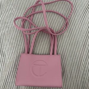 Telfar Pink small Shopping Bag